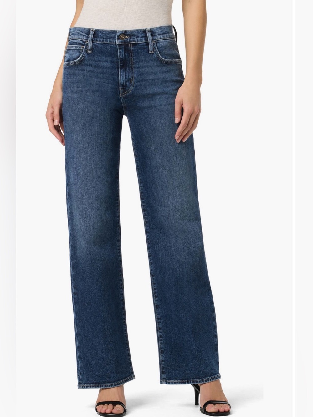 Hudson Rosalie Wide Leg Jeans Size 27 Medium Wash High Rise NWOT